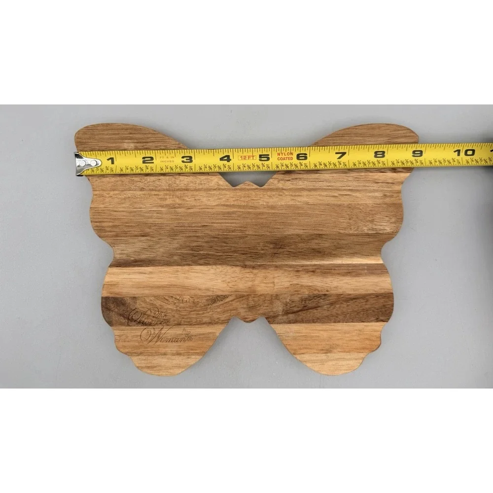 The Pioneer Woman Butterfly Acacia Wood Cutting Board Serving Board